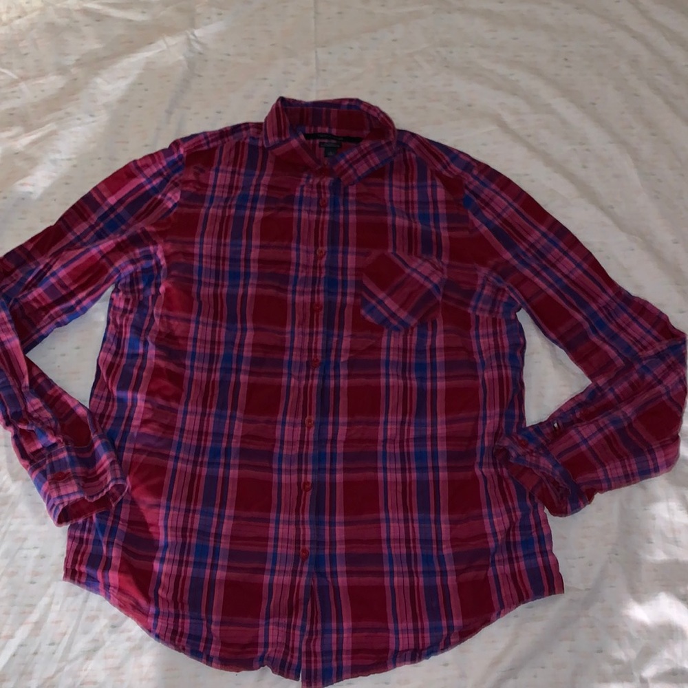 Tommy Hilfiger plaid button shirt